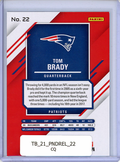 Tom Brady 2021 Donruss Elite #22 (CQ)