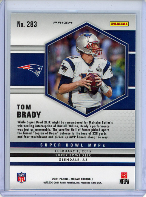 Tom Brady 2021 Mosaic #283 Super Bowl MVPs Green (1) (CQ)