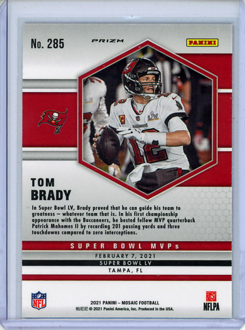 Tom Brady 2021 Mosaic #285 Super Bowl MVPs Pink Camo (1) (CQ)