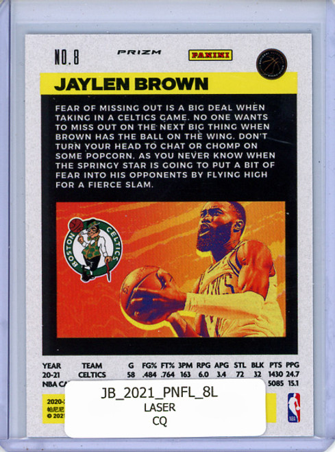 Jaylen Brown 2020-21 Flux #8 Laser (CQ)