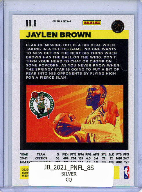 Jaylen Brown 2020-21 Flux #8 Silver (CQ)