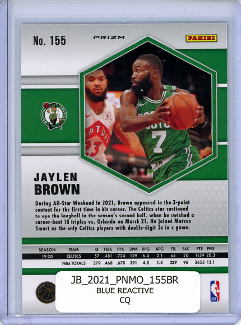 Jaylen Brown 2020-21 Mosaic #155 Blue Reactive (CQ)