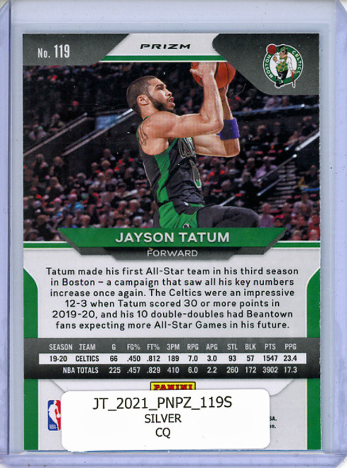 Jayson Tatum 2020-21 Prizm #119 Silver (CQ)
