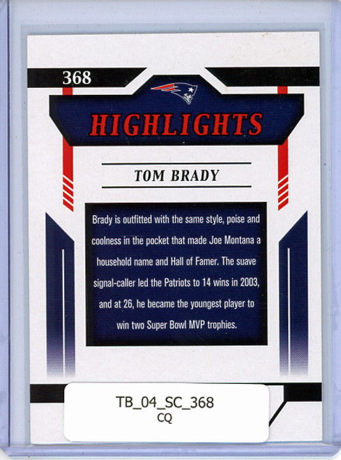 Tom Brady 2004 Score #368 Highlights (CQ)