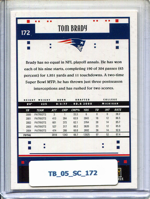 Tom Brady 2005 Score #172