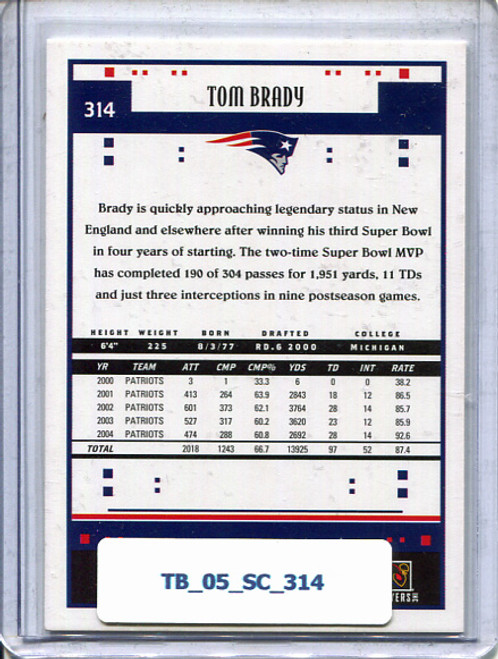 Tom Brady 2005 Score #314