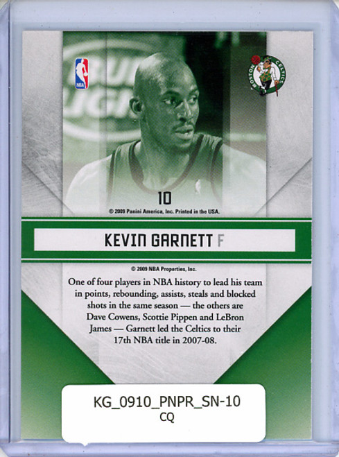 Kevin Garnett 2009-10 Prestige, Stars of the NBA #10 (CQ)