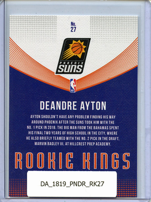 Deandre Ayton 2018-19 Donruss, Rookie Kings #27