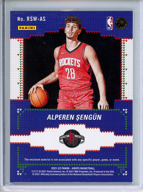 Alperen Sengun 2021-22 Hoops, Rookie Sweaters #RSW-AS (1) (CQ)