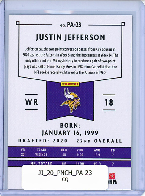 Justin Jefferson 2020 Chronicles, Panini #PA-23 (CQ)