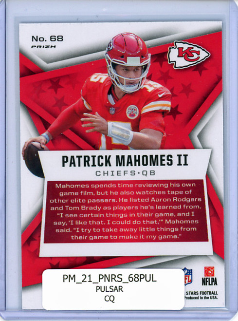 Patrick Mahomes II 2021 Rookies & Stars #68 Pulsar (CQ)