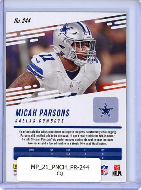 Micah Parsons 2021 Chronicles, Prestige Update #244 (CQ)