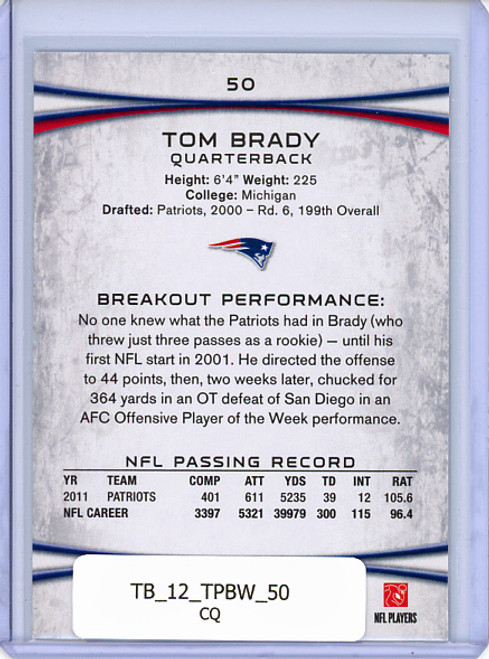 Tom Brady 2012 Bowman #50 (CQ)