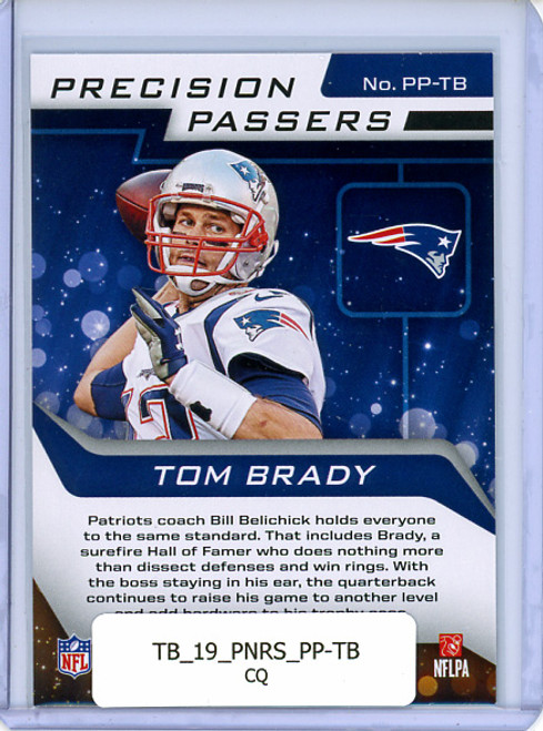 Tom Brady 2019 Rookies & Stars, Precision Passers #PP-TB (CQ)