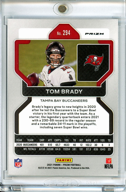 Tom Brady 2021 Prizm #294 Silver (2) (CQ)