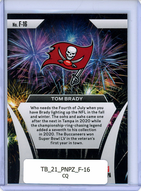 Tom Brady 2021 Prizm, Fireworks #F-16 (CQ)