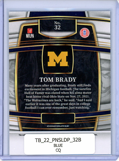Tom Brady 2022 Select Draft Picks #32 Concourse Blue (CQ)
