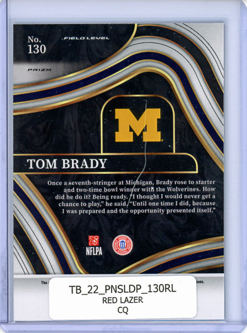 Tom Brady 2022 Select Draft Picks #130 Field Level Red Lazer (CQ)