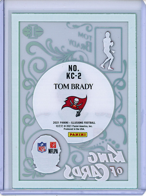 Tom Brady 2021 Illusions, King of Cards #KC-2 Emerald (1) (CQ)