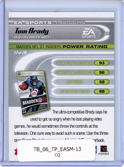 Tom Brady 2006 Topps, EA Sports Madden #13 (CQ)