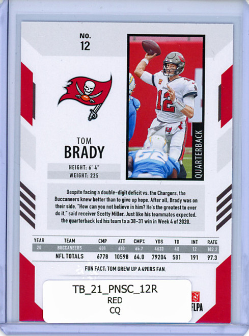 Tom Brady 2021 Score #12 Red (CQ)