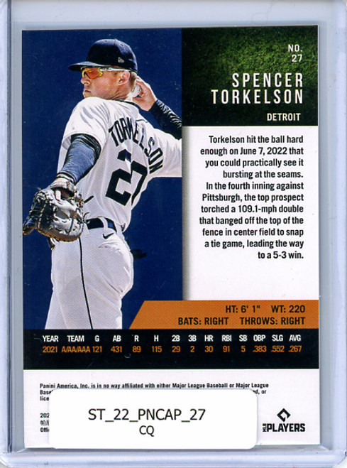 Spencer Torkelson 2022 Panini Capstone #27 (CQ)