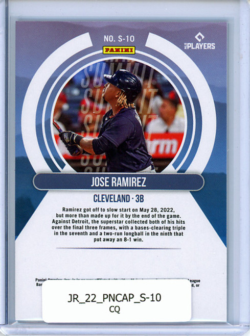 Jose Ramirez 2022 Panini Capstone, Summit #S-10 (CQ)