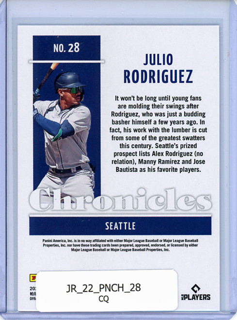 Julio Rodriguez 2022 Chronicles #28 (CQ)