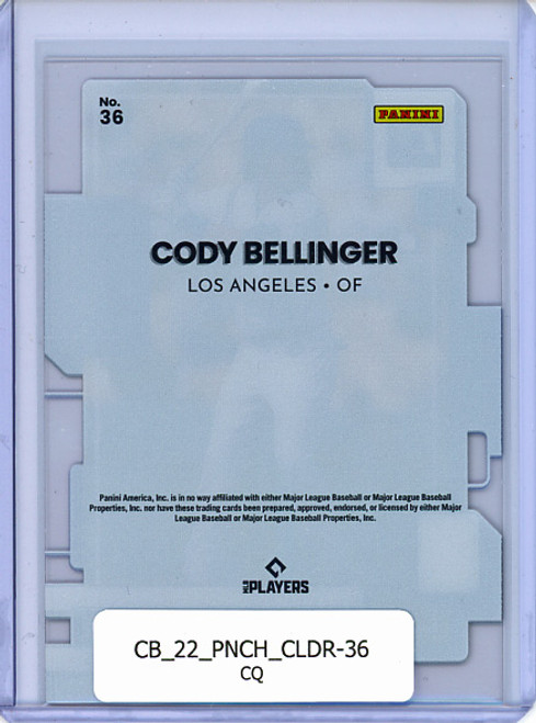 Cody Bellinger 2022 Chronicles, Clearly Donruss #36 (CQ)