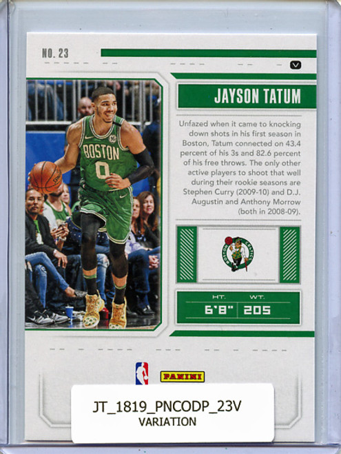 Jayson Tatum 2018-19 Contenders Draft Picks #23 Variation