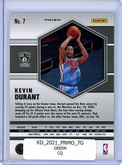 Kevin Durant 2020-21 Mosaic #7 Green (CQ)