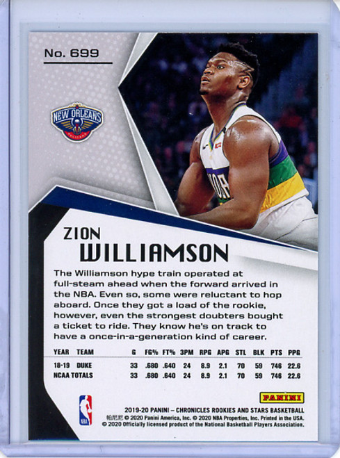 Zion Williamson 2019-20 Chronicles, Rookies & Stars #699 (1) (CQ)