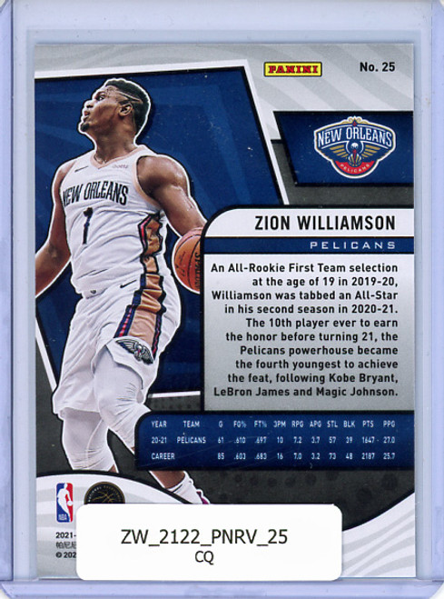 Zion Williamson 2021-22 Revolution #25 (CQ)