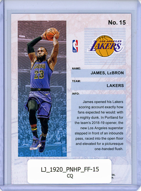 LeBron James 2019-20 Hoops, Frequent Flyers #15 (CQ)