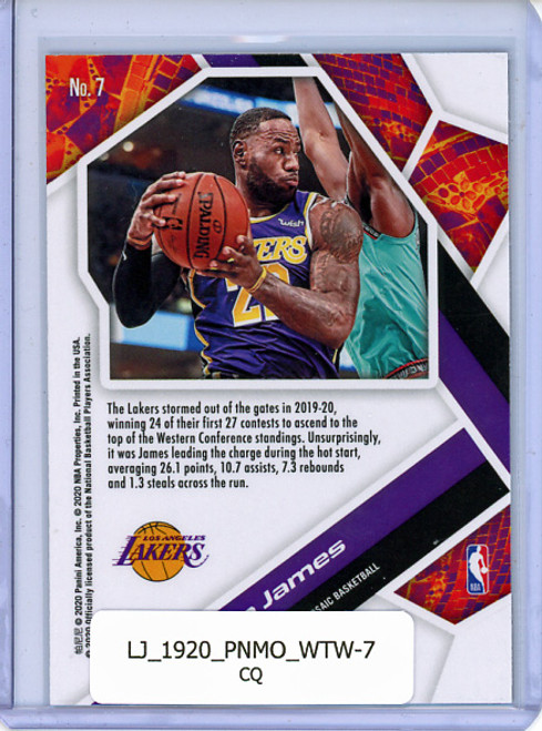 LeBron James 2019-20 Mosaic, Will to Win #7 (CQ)