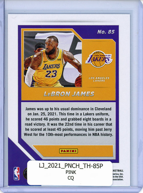 LeBron James 2020-21 Chronicles, Threads #85 Pink (CQ)