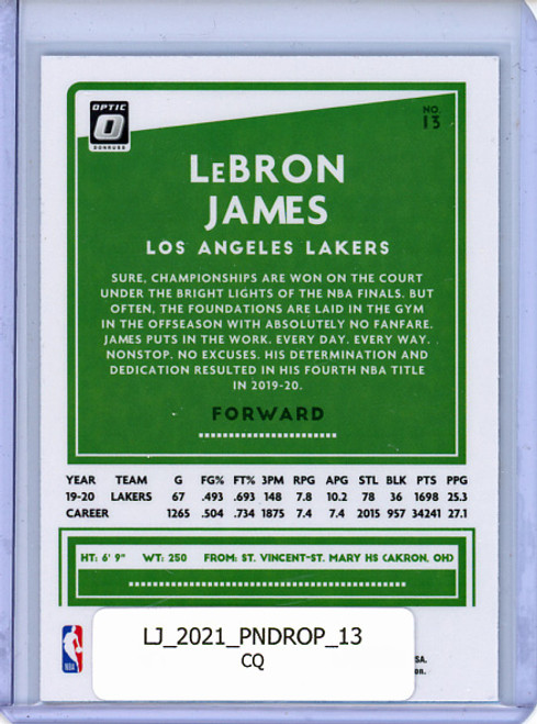 LeBron James 2020-21 Donruss Optic #13 (CQ)