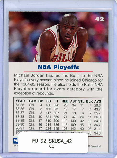 Michael Jordan 1992 Skybox USA #42 (CQ)