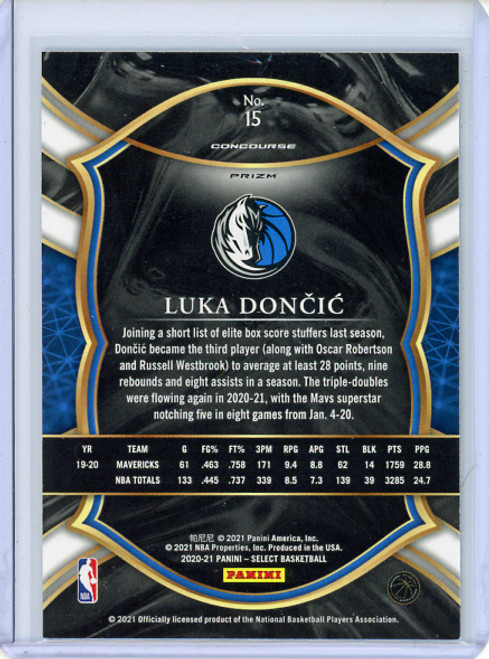 Luka Doncic 2020-21 Select #15 Concourse Silver (2) (CQ)