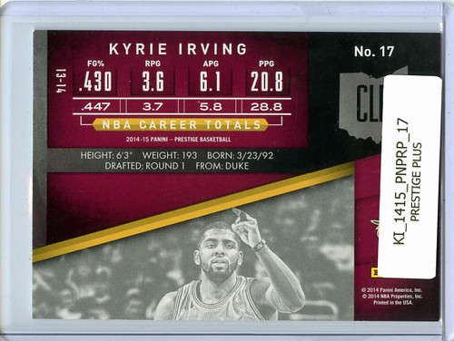 Kyrie Irving 2014-15 Prestige Plus #17