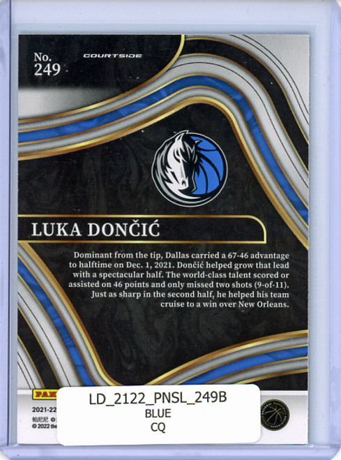 Luka Doncic 2021-22 Select #249 Courtside Blue (CQ)