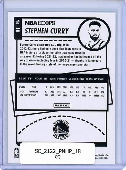 Stephen Curry 2021-22 Hoops #18 (CQ)