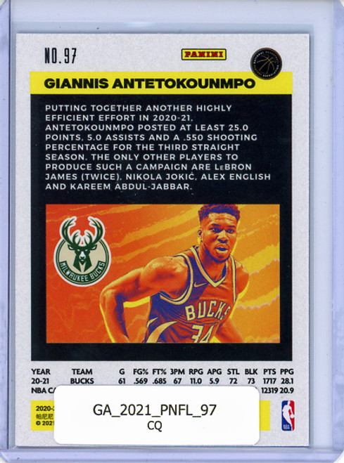 Giannis Antetokounmpo 2020-21 Flux #97 (CQ)