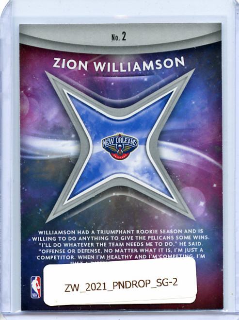 Zion Williamson 2020-21 Donruss Optic, Stargazing #2