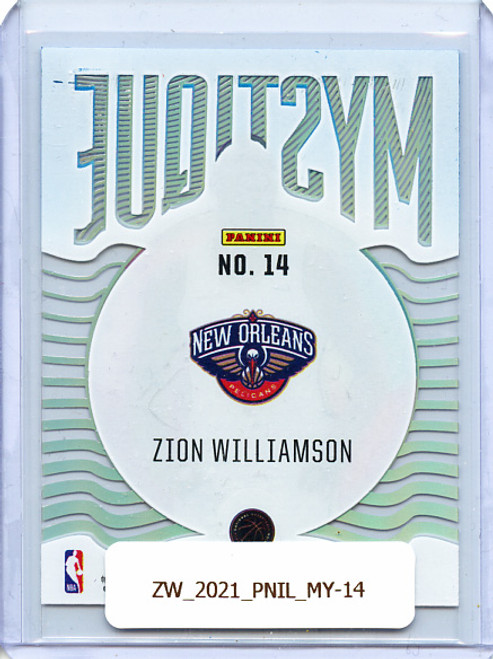 Zion Williamson 2020-21 Illusions, Mystique #14 Sapphire