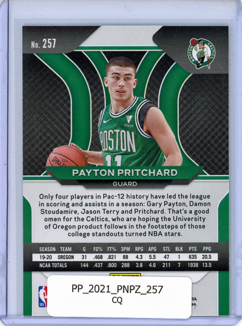 Payton Pritchard 2020-21 Prizm #257 (CQ)