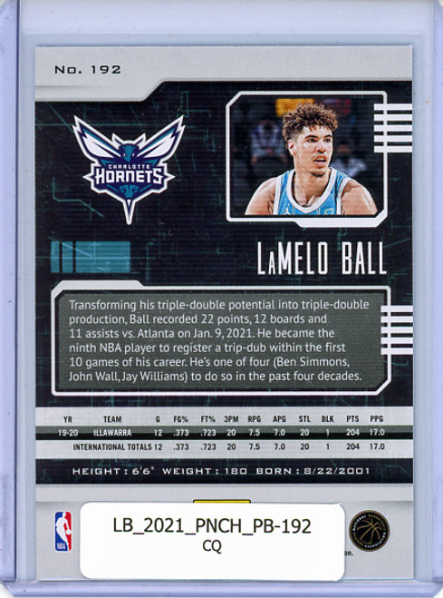 LaMelo Ball 2020-21 Chronicles, Playbook #192 (CQ)