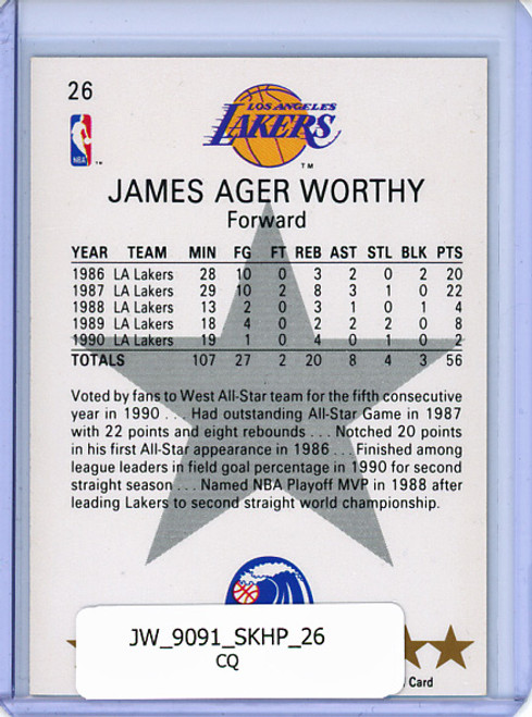 James Worthy 1990-91 Hoops #26 All-Star (CQ)