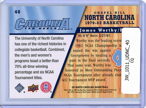 James Worthy 2010-11 Upper Deck North Carolina #40 (CQ)