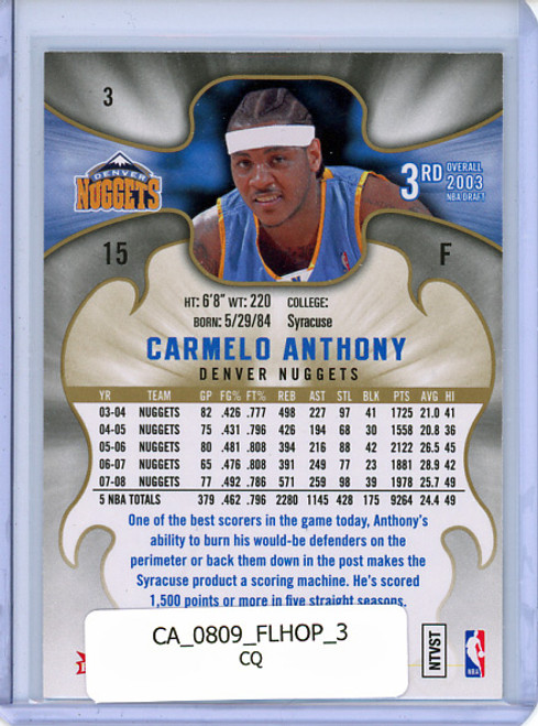 Carmelo Anthony 2008-09 Hot Prospects #3 (CQ)